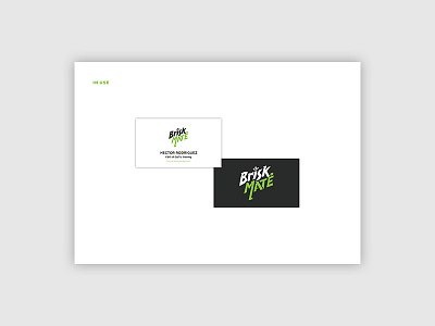 Brisk Mate - Branding Guidelines - In Use branding brisk concept design gaming green logo mate optic sponsor tea wall