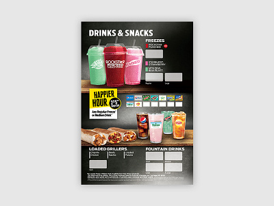 Taco Bell x Rockstar Freeze Menu Board bag bell concept dash delivery door food marketing mockup red taco tb