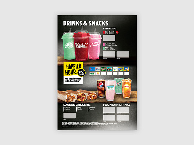 Taco Bell x Rockstar Freeze Menu Board