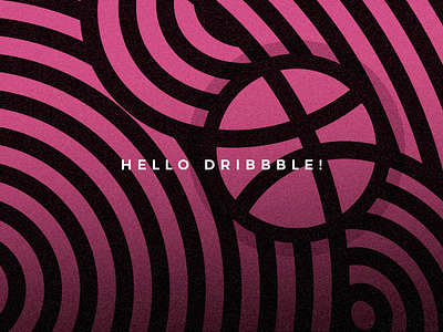 Landing on Dribbble! abstract debut design first post graphic design logo stripes visual