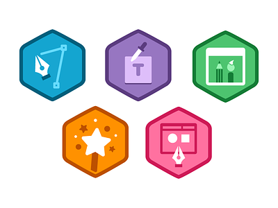 Illustrator Foundations Badges badges icons illustrator treehouse