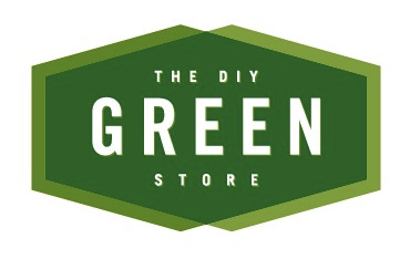 Green - Symmetrical green hexagon logo trade gothic
