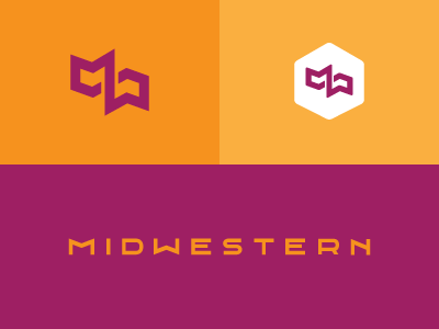 Midwestern Identity font hexagon identity logo mark typography