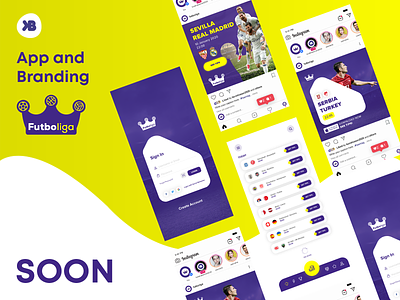 Futboliga App Design & Branding (SOON) app design application betting branding tips