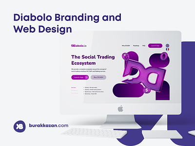 Diabolo Branding and Web Design bitcoin branding crypto ethereum trading web design
