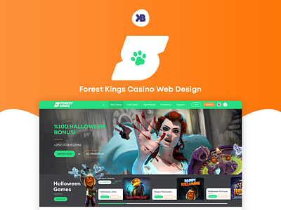 ♠ Forest Kings Casino - Casino Web Design casino casino web design game web design slots spins ui ui web design ux web design