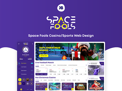 ♠ Space Fools - Casino/Sports Web Design