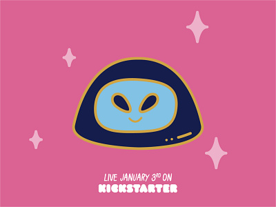 Sir Alien / Space Enamel Pin Collection alien astronaut enamel pin illustration kickstarter space vector