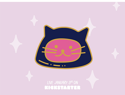 Captain Meow adventure astronaut cat enamel pin explorer illustration kickstarter space space cat vector