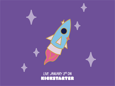 Rocket launch adventure enamel pin illustration kickstarter launcher rocket rocket launch space vector