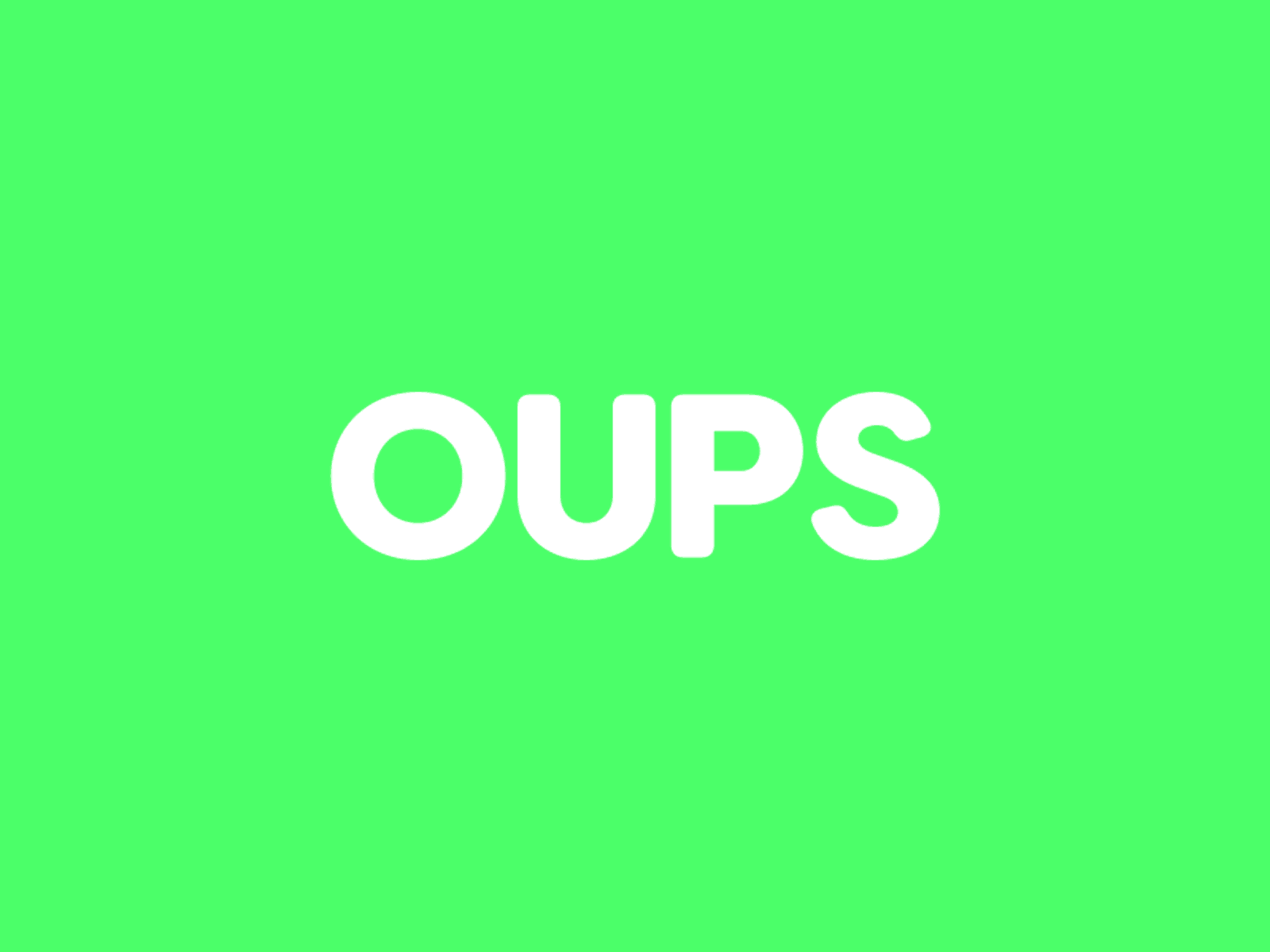 Oups! after effects melt melting effect neon oups