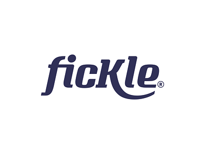 Fickle branding classy graphicdesign lettering logo logotype typography