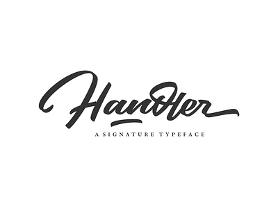Handler branding brush calligrapy cursive font lettering logo logotype signature surotype typeface typography