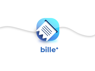 Bille+ android app branding design icon icon design logo surotype symbol ui ux