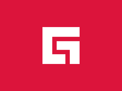 New Logo! crimson g geometric logo logo design red square white