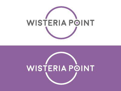 Wisteria Point Logo (On White & Purple)