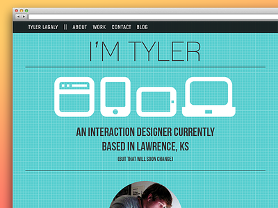 Personal Site browser lagaly personal portfolio responsive site tyler ui ux web