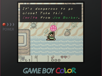 Link Thank You alone back color dangerous debut dribbble game boy go invite link nintendo retro take thank you thanks this throw to zelda
