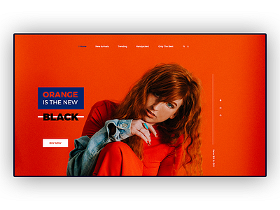 Orange Is The New Black - Ui ecommerce web ui website design