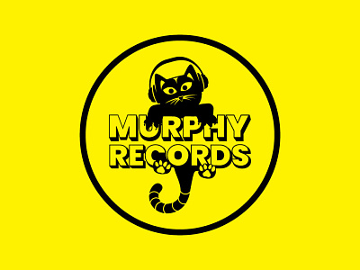 Murphy Records creative illustrator logo music music records photoshop records sound sound studio vector