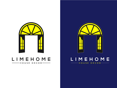 LimeHome House Decor branding creative design illustration illustrator logo logo design photoshop vector