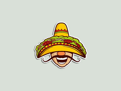 Mr. Tacos branding characters food fun icon illustrations logo mascot mexican restaurant sticker tacos