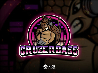 Armadillo Logo animals armadillo branding character design design esport logo esports games gaming gaming logo illustration logo mascot mascot logos sport logo sports squad streamer team logo twitch