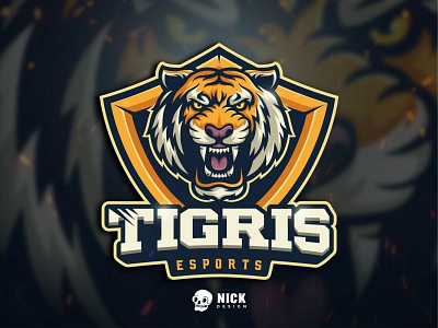 Tigris Esports Logo angry tiger animals branding character design design esport logo esports esports team gaming gaming logo illustration logo mascot sport branding sport logo sports streamer tiger tiger head twitch