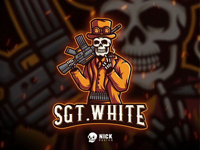 SGT WHITE Esport Logo