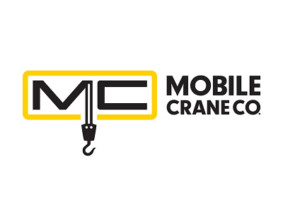 Mobile Crane Co. logo design branding logo