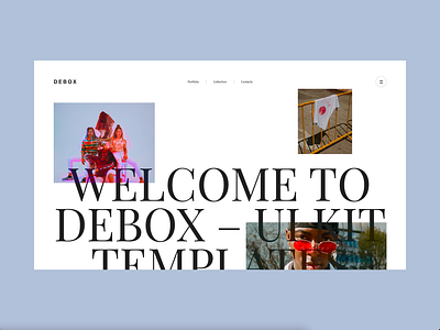 Debox – modern template animation creative minimalism modern ui website