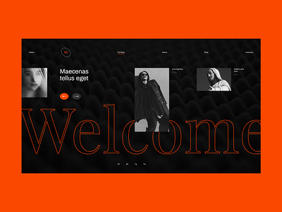 Debox – digital agency agency agency website black creative design future modern orange ui web website