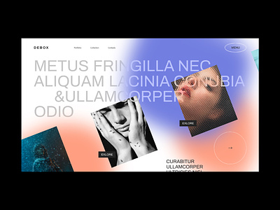 Debox – creative agence template agency blur creative design future gallery modern portfolio sliders typogaphy ui web website