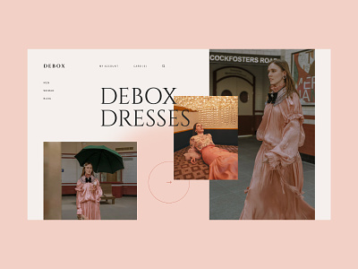 Debox – clothes boutique agency clothes creative debox design dress fashion modern ui web website