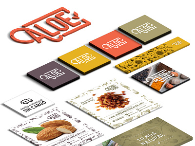 Aloe branding design illustration logo typography vector web website
