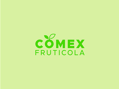 Comex Logo branding flat food fruits logo vegetables