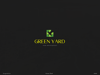 Green YARD branding geometric icon logo