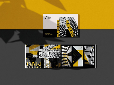 Profile branding design geometric