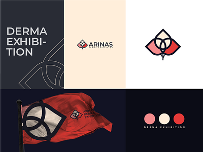 ARINAS branding color geometric icon illustration logo
