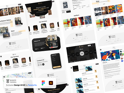 Exclusive Design UI / UX Maison Tahissa Art Gallery