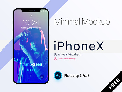 Minimal Iphone X Mockup (.PSD)