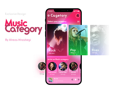 Design Music Category Application