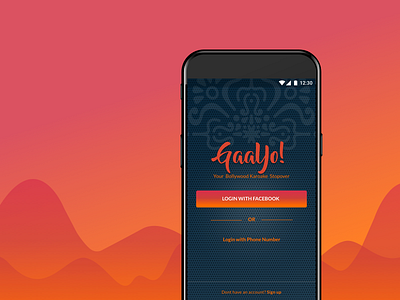 A BOLLYWOOD KARAOKE APP android app ui ux