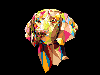 dog wpap logo concept