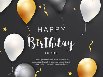 birthday card balloon concept