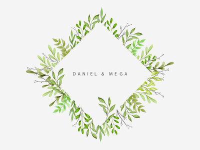 Green leaves and branches frame watercolor illustration 99designs animal cherry blossom design dog eucalyptus floral green illustration leaves llama logo realist rose simple unicorn volcebyyou watercolor wedding wpap