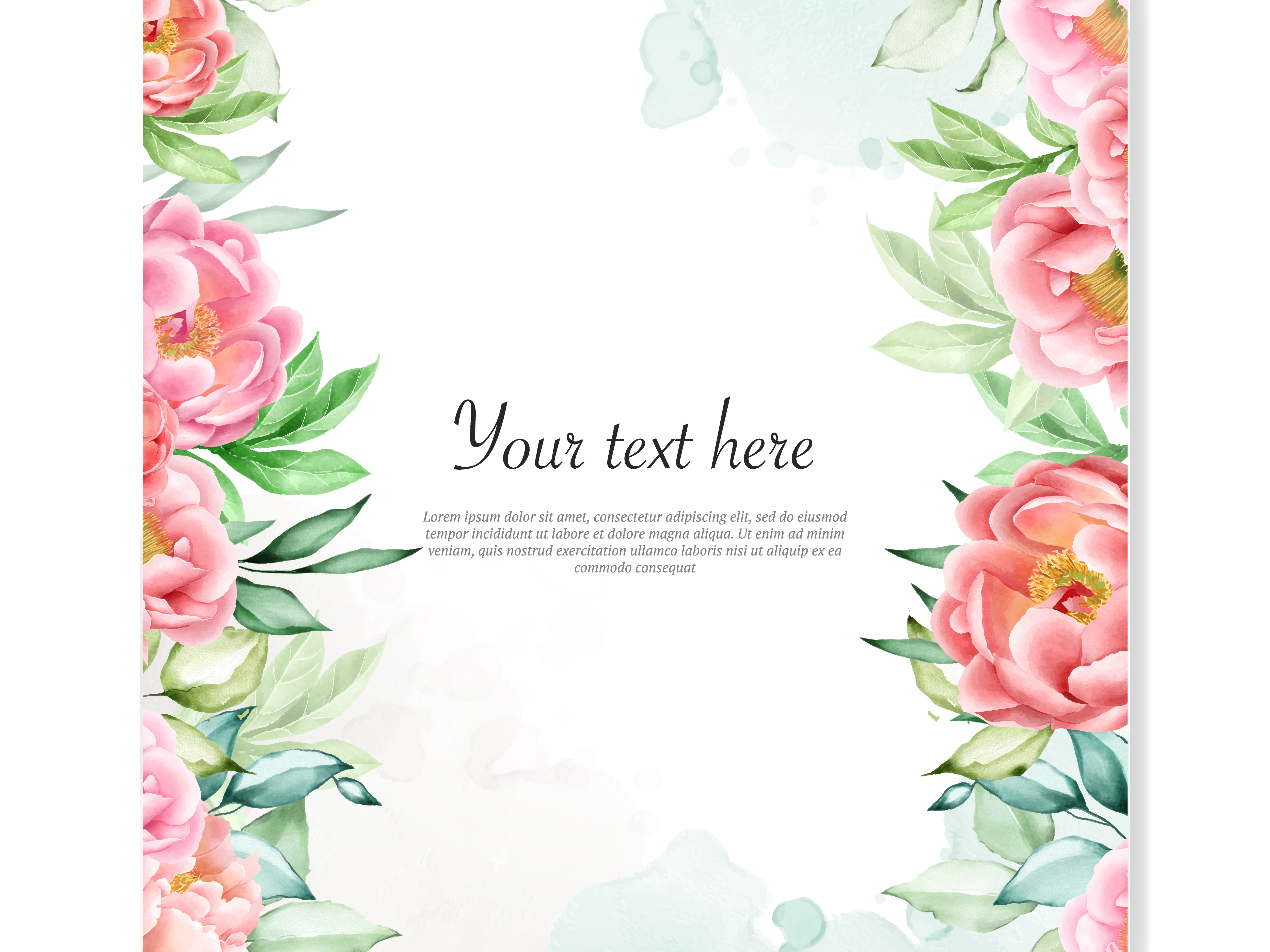 Floral Frame Background Hd
