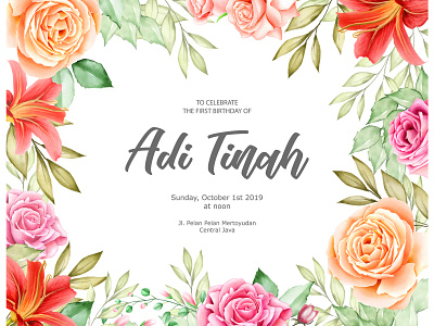 watercolor floral frame multi purpose background background beautiful birthday celebration couple design elegant floral flower frame illustration invitation invite leaves nature party summer texture watercolor wedding