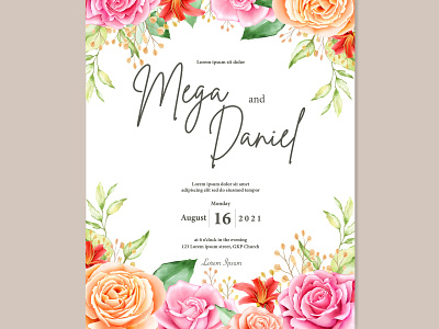 watercolor floral frame and background multi purpose background background beautiful birthday celebration color design elegant floral flower frame illustration invitation invite leaves nature party summer texture watercolor wedding