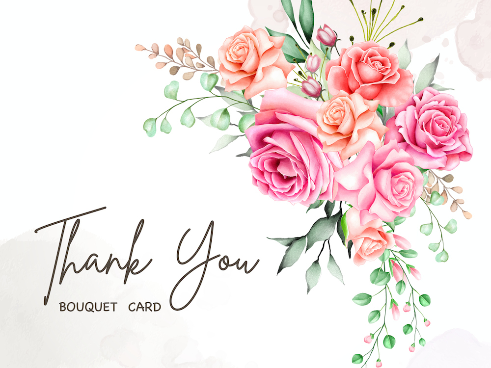 beautiful watercolor bouquet card by volcebyyou Studio on Dribbble